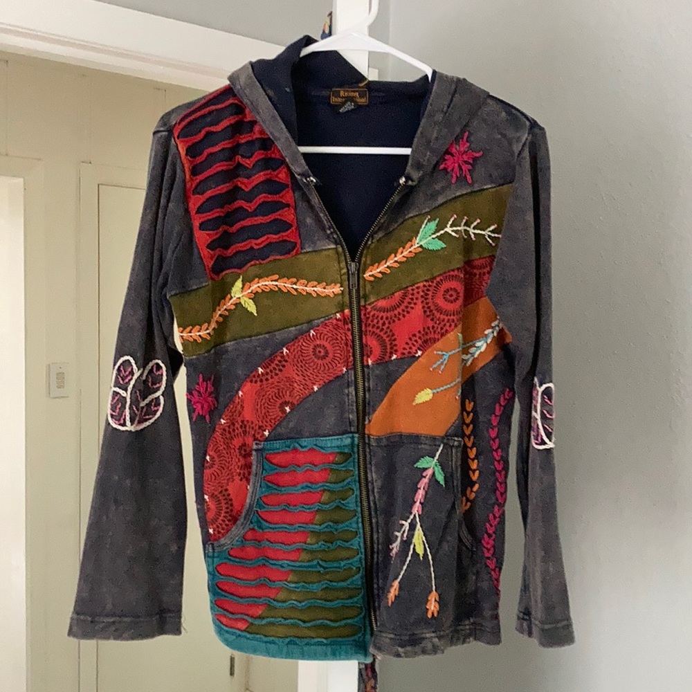 Rising International Zip-Up Sweater